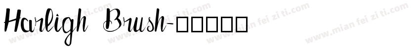 Harligh Brush字体转换